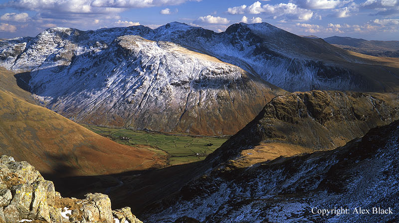 The Scafell Range from Red Pike