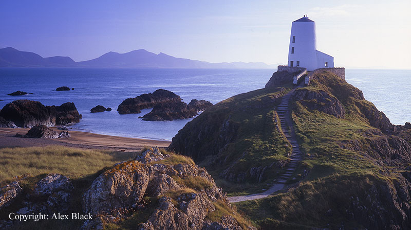 The old lighthouse on Llanddwyn Island, Anglesey